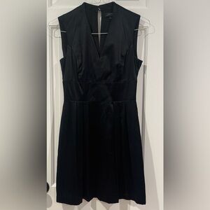 Tahari Black Pleated Dress